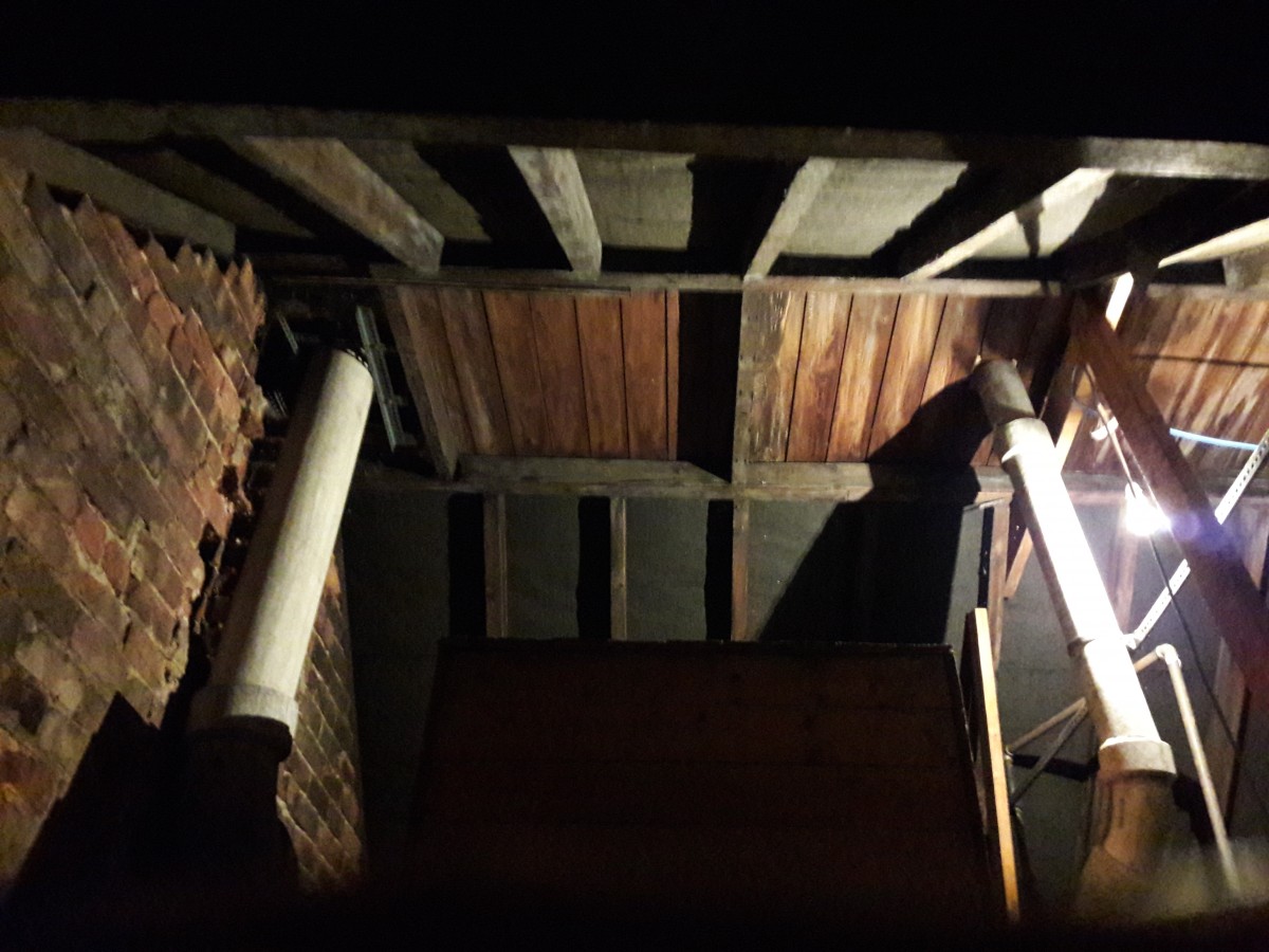 Two Asbestos pipes in a Roof Space